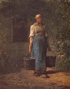 Jean Francois Millet Woman carry the water oil painting reproduction